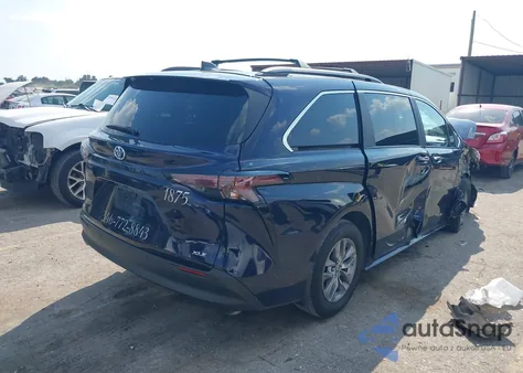 2025 Toyota Sienna Xle z USA, uszkodzony, nr VIN 5TDJRKEC5SS230691